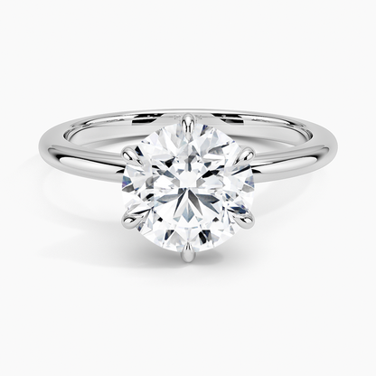 Esme Hidden Halo Diamond Ring - Round Center Stone