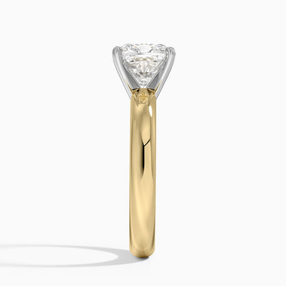 Comfort Fit 3mm Ring - Cushion Cut Center Stone