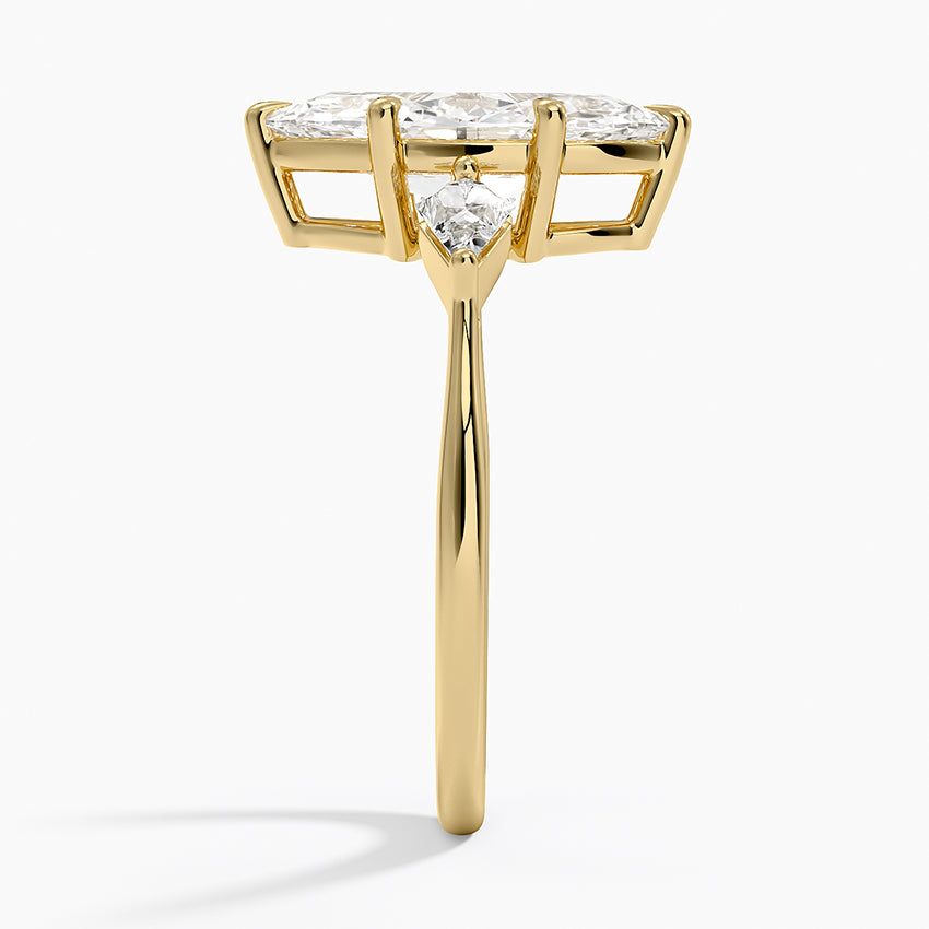 Luxe Cometa Three Stone Diamond Ring (1/3 ct. tw.) - Marquise Center Stone