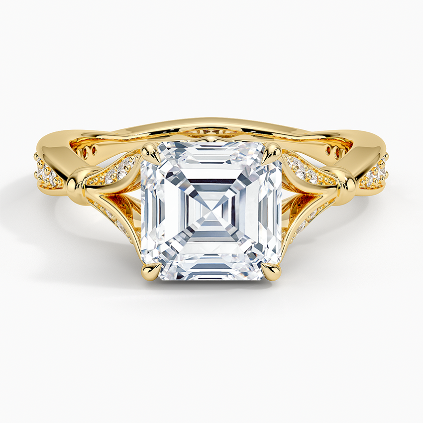 Zinnia Diamond Ring (1/3 ct. tw.) - Asscher Cut Center Stone