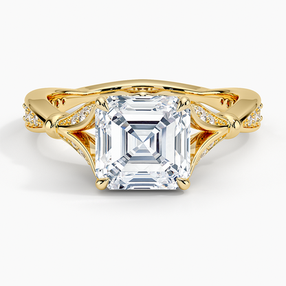 Zinnia Diamond Ring (1/3 ct. tw.) - Asscher Cut Center Stone