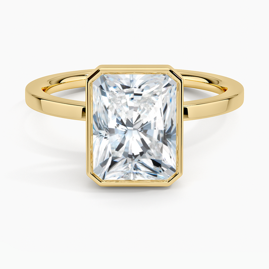 Noemi Bezel Ring - Radiant Cut Center Stone