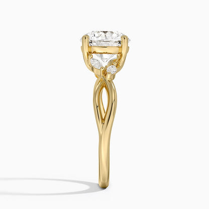 Willow Diamond Ring (1/8 ct. tw.) - Round Center Stone