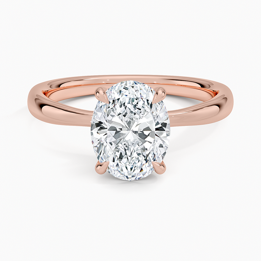 Freesia 2.7mm Solitaire Ring - Oval Center Stone