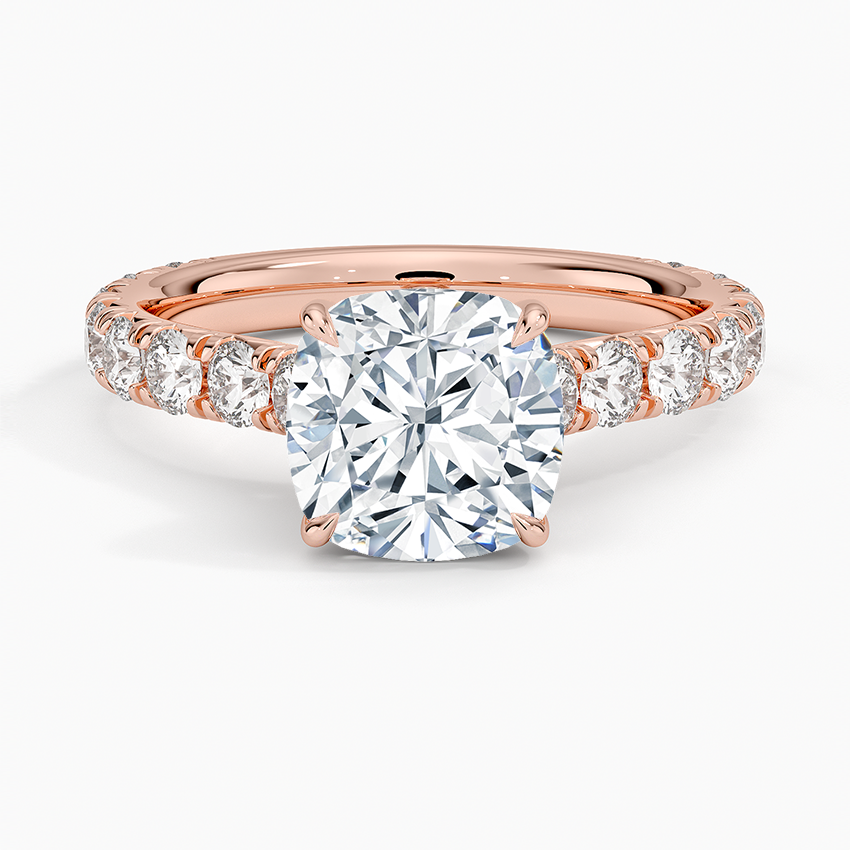 Anthology Three-Quarter Coverage Diamond Ring (7/8 ct. tw.) - Cushion Cut Center Stone