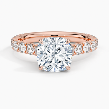 Anthology Three-Quarter Coverage Diamond Ring (7/8 ct. tw.) - Cushion Cut Center Stone