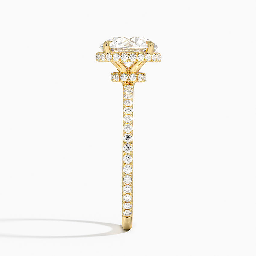 Gala Diamond Ring - Radiant Cut Center Stone
