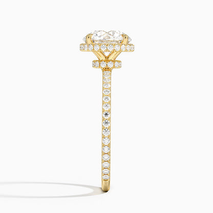 Gala Diamond Ring - Radiant Cut Center Stone