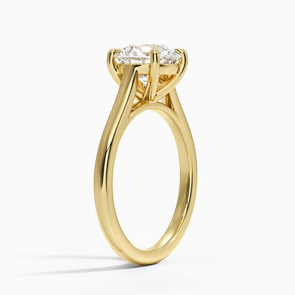 2mm Provence Solitaire Ring - Round Center Stone