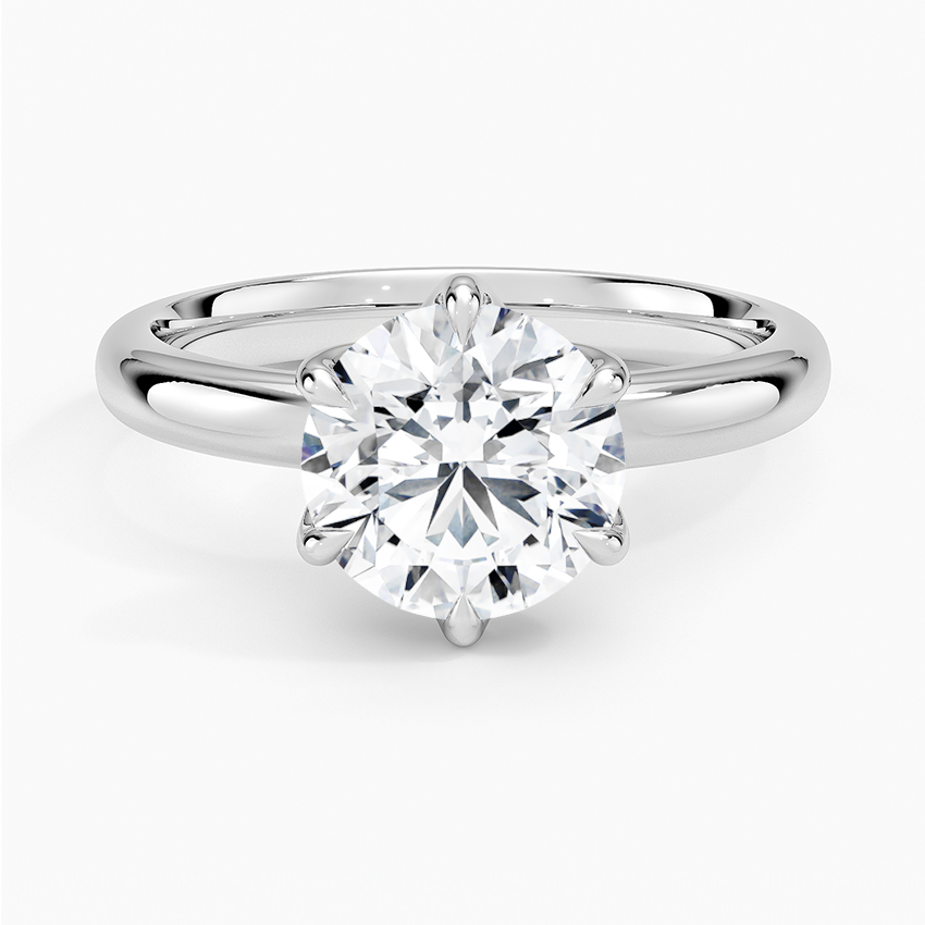 Esme 2.5mm Solitaire Ring - Round Center Stone