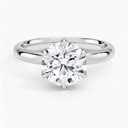 Esme 2.5mm Solitaire Ring - Round Center Stone