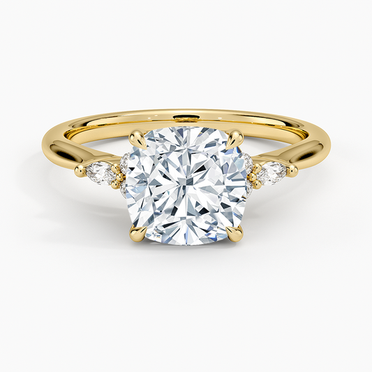 Nadia Perfect Fit Diamond Ring - Cushion Cut Center Stone