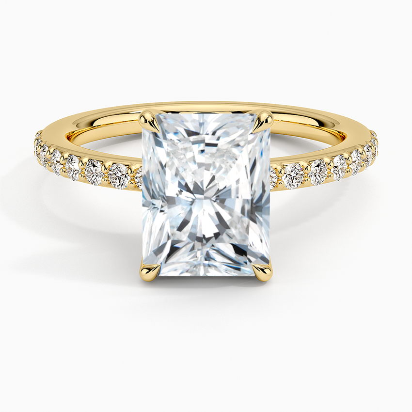 Luxe Elodie Diamond Ring (1/4 ct. tw.) - Radiant Cut Center Stone