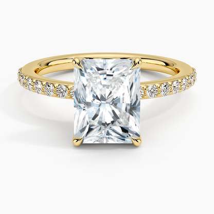 Luxe Elodie Diamond Ring (1/4 ct. tw.) - Radiant Cut Center Stone
