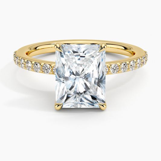 Luxe Elodie Diamond Ring (1/4 ct. tw.) - Radiant Cut Center Stone