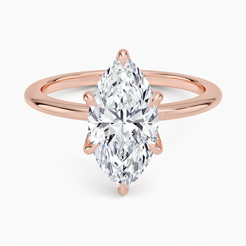Petite Esme 1.5mm Ring - Marquise Center Stone