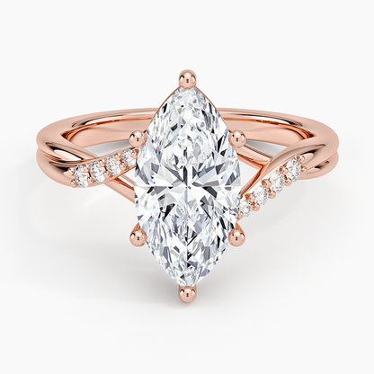 Chamise Diamond Ring (1/15 ct. tw.) - Marquise Center Stone