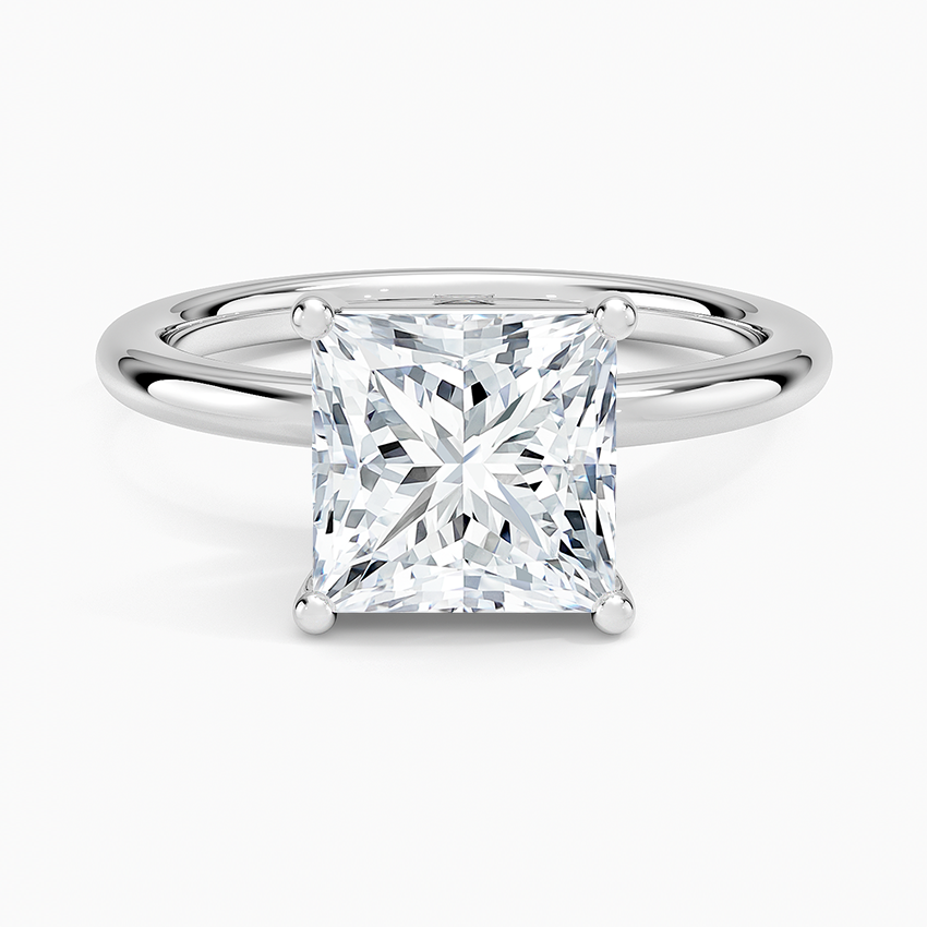 Sydney Perfect Fit 2mm Solitaire Ring - Princess Cut Center Stone