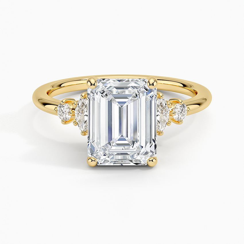 Miroir Diamond Ring - Emerald Cut Center Stone