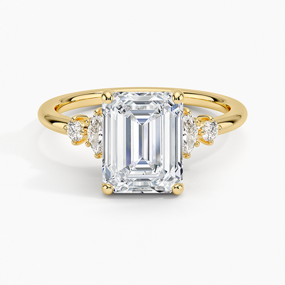 Miroir Diamond Ring - Emerald Cut Center Stone