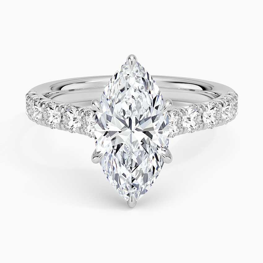 Anthology Half Coverage Diamond Ring (1/2 ct. tw.) - Marquise Center Stone