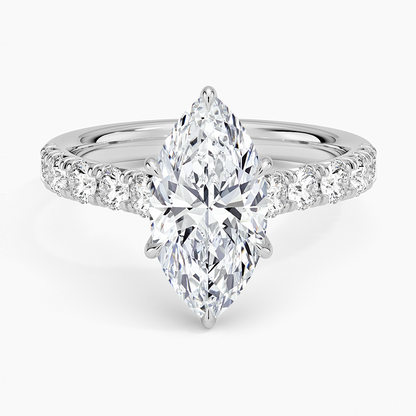 Anthology Half Coverage Diamond Ring (1/2 ct. tw.) - Marquise Center Stone