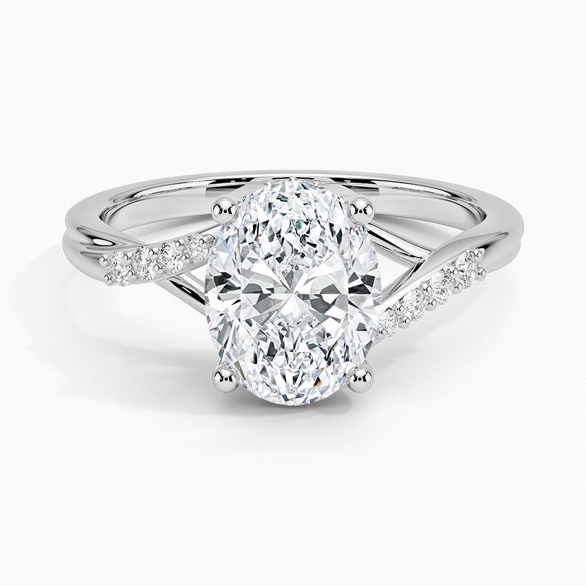 Chamise Hidden Halo Diamond Ring - Oval Center Stone
