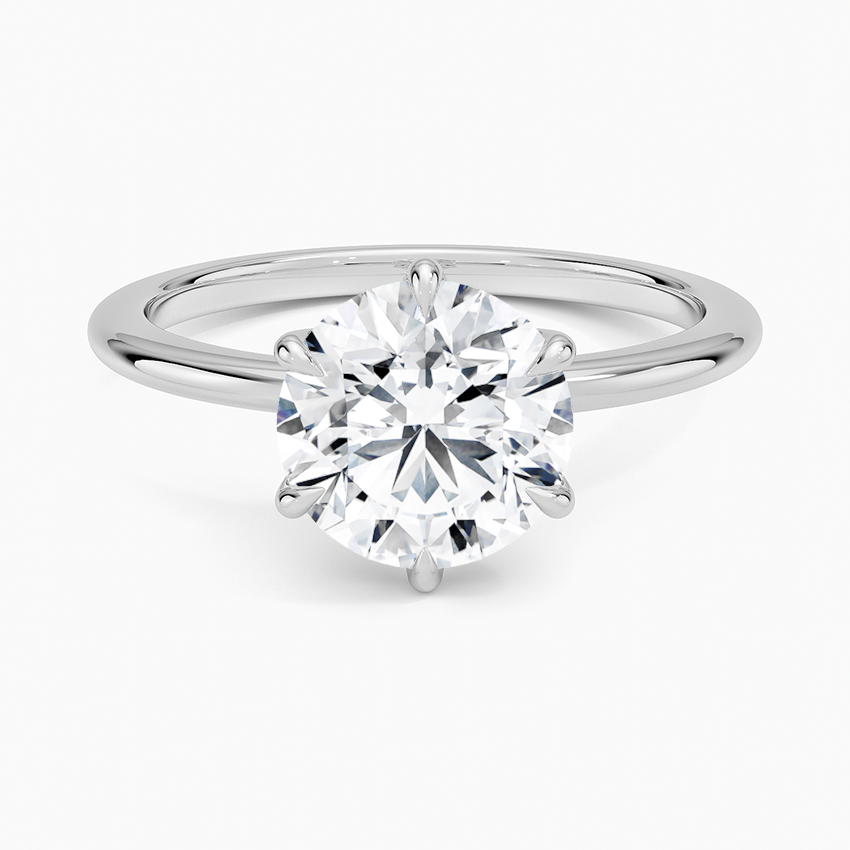 Petite Esme 1.5mm Ring - Round Center Stone
