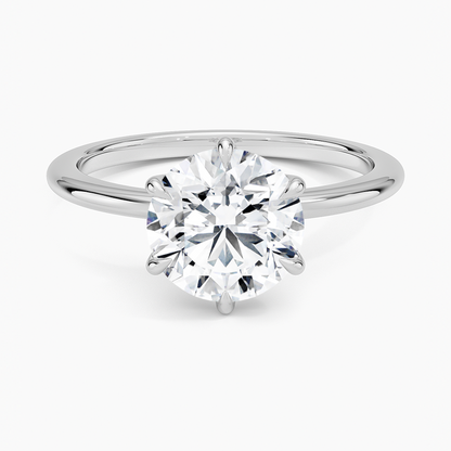 Petite Esme 1.5mm Ring - Round Center Stone