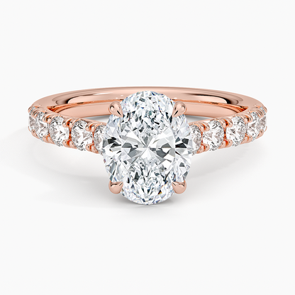 Anthology Half Coverage Diamond Ring (1/2 ct. tw.) - Oval Center Stone