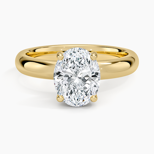 Sydney Perfect Fit Halo 3mm Diamond Ring - Oval Center Stone