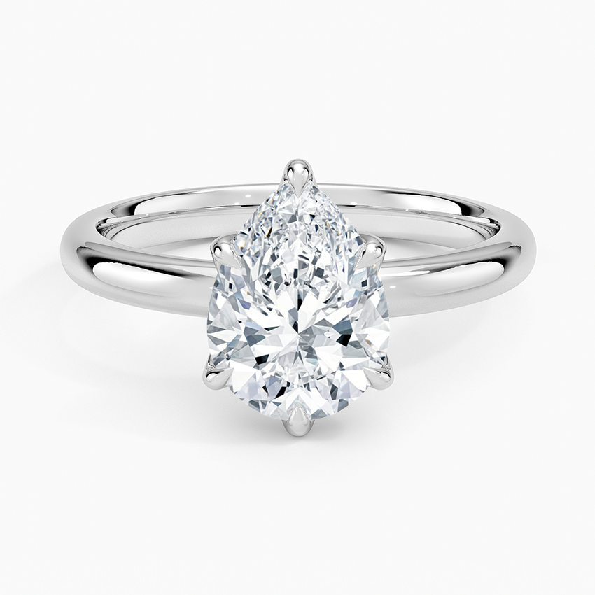 Esme 2.5mm Solitaire Ring - Pear Center Stone