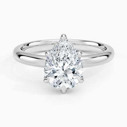 Esme 2.5mm Solitaire Ring - Pear Center Stone