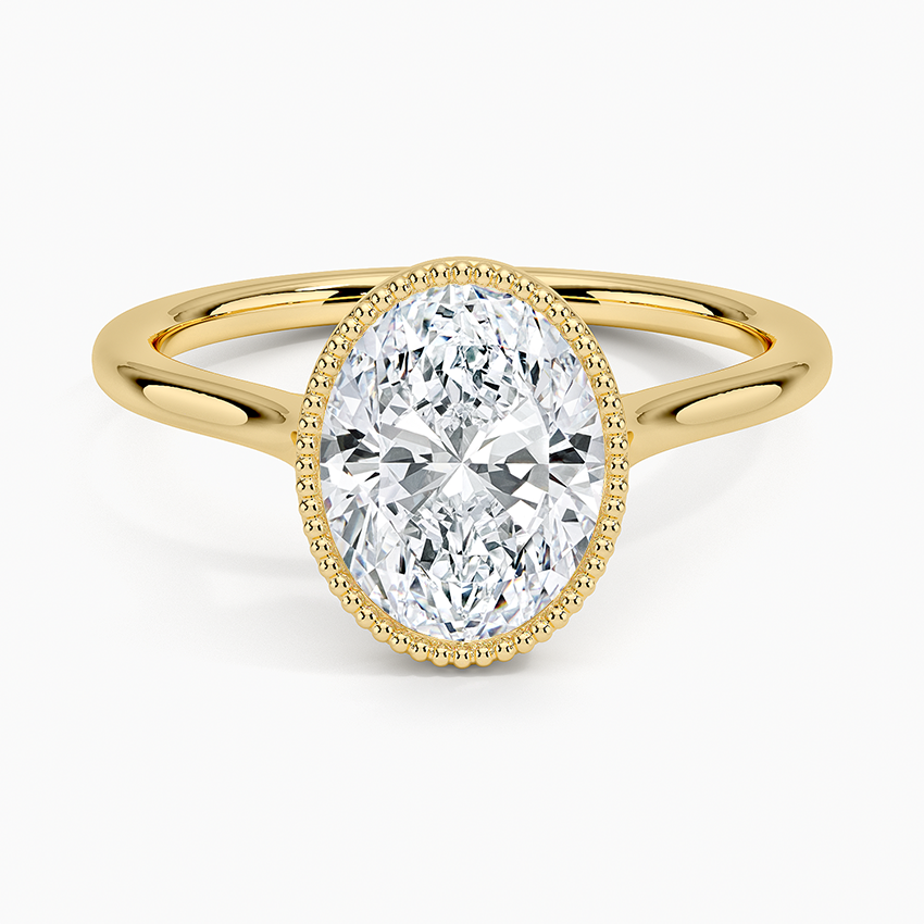 Margot Bezel Ring - Oval Center Stone