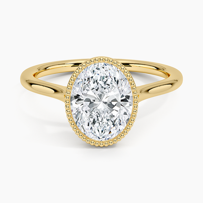 Margot Bezel Ring - Oval Center Stone