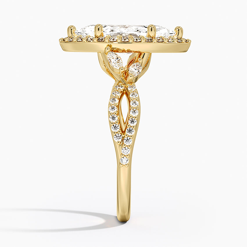 Luxe Willow Halo Diamond Ring (2/5 ct. tw.) - Marquise Center Stone