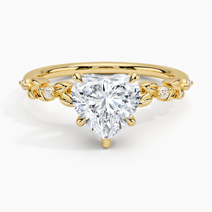Briar Diamond Ring - Heart Cut Center Stone