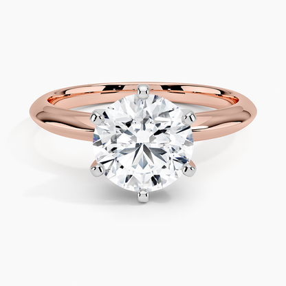 Classic Six-Prong Solitaire Ring - Round Center Stone