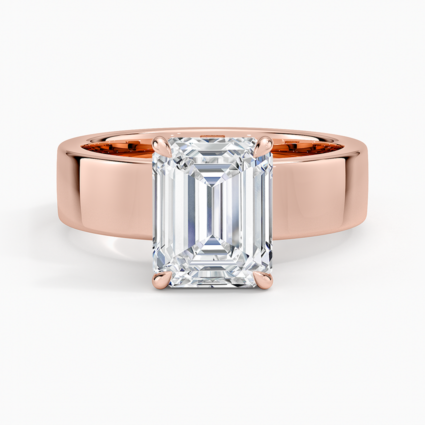 Alden Diamond Ring - Emerald Cut Center Stone