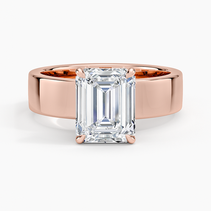 Alden Diamond Ring - Emerald Cut Center Stone
