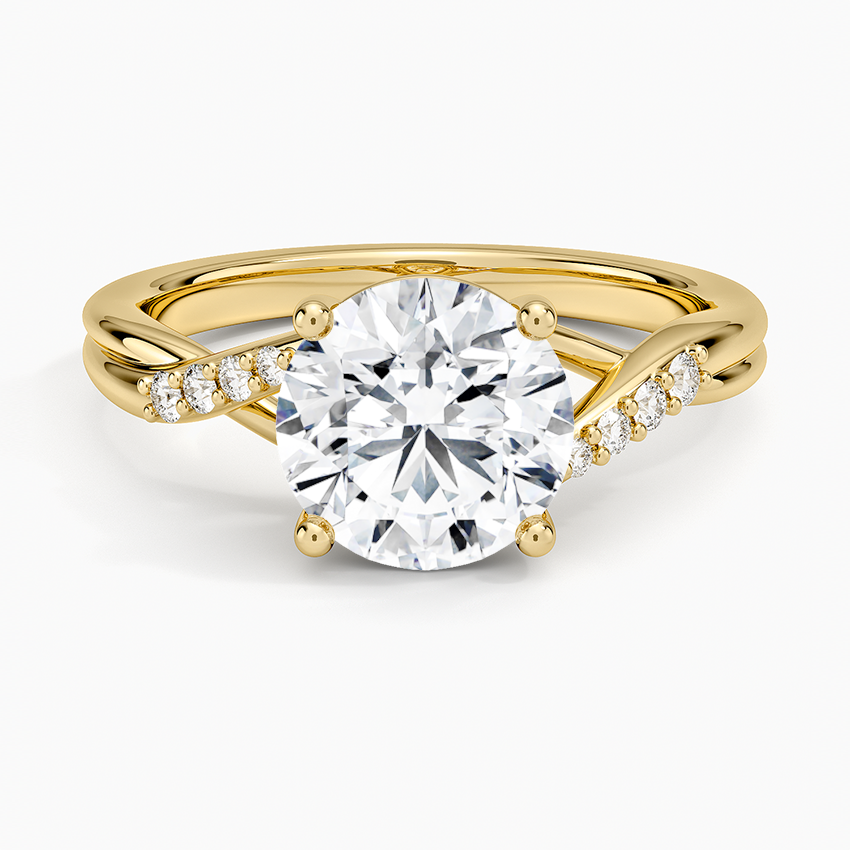 Chamise Diamond Ring (1/15 ct. tw.) - Round Center Stone