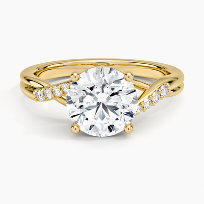 Chamise Diamond Ring (1/15 ct. tw.) - Round Center Stone