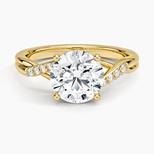 Chamise Diamond Ring (1/15 ct. tw.) - Round Center Stone