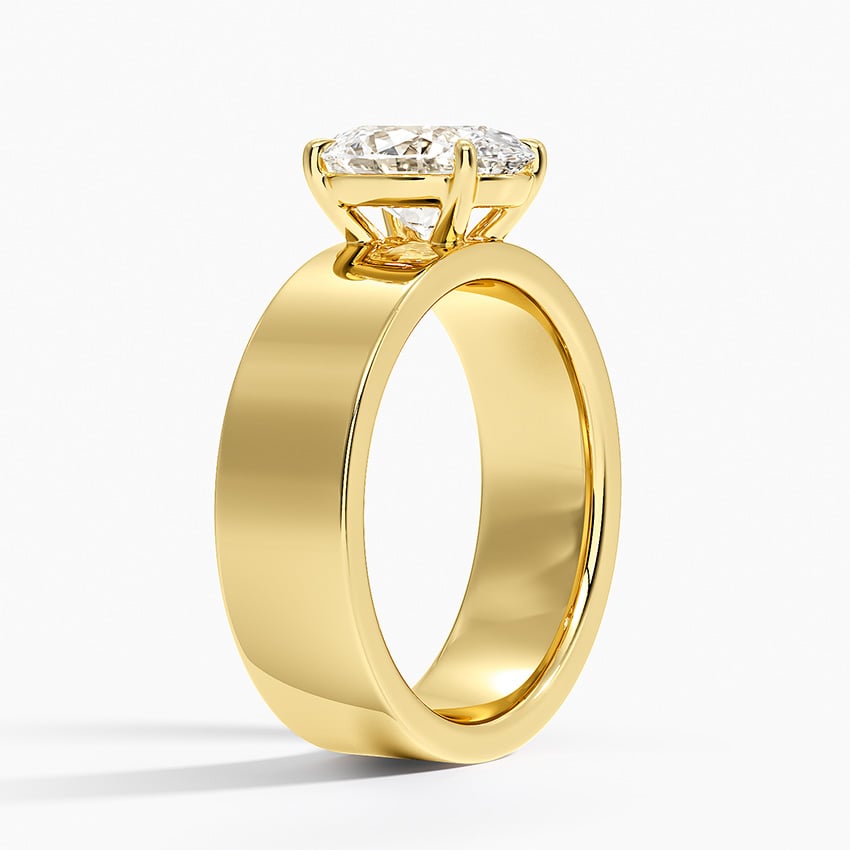 Peyton 6mm Solitaire Ring - Oval Center Stone