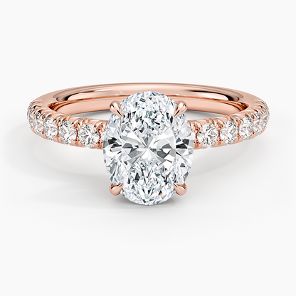 Luxe Amelie Diamond Ring (3/8 ct. tw.) - Oval Center Stone