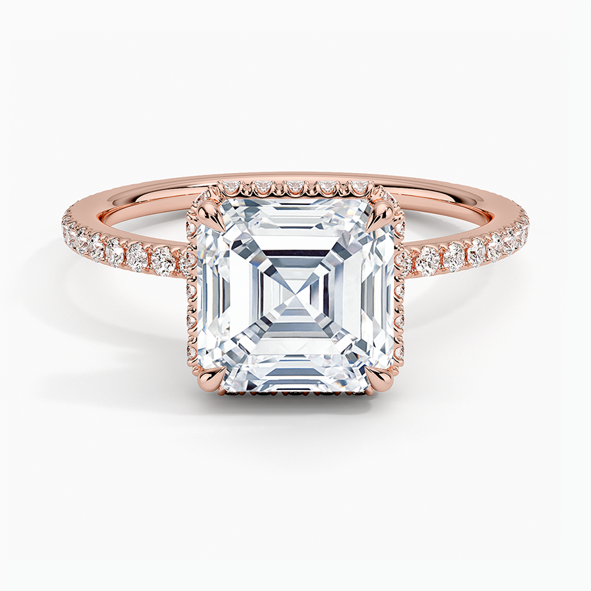 Gala Diamond Ring - Asscher Cut Center Stone