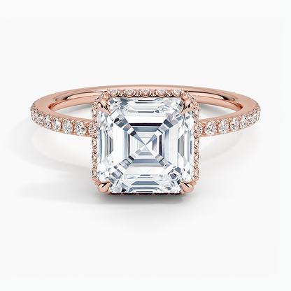 Gala Diamond Ring - Asscher Cut Center Stone