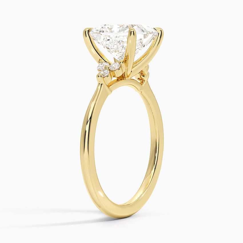 Melody Diamond Ring - Princess Cut Center Stone