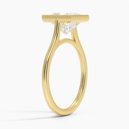 Margot Bezel Ring - Princess Cut Center Stone