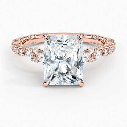 Primrose Diamond Ring - Radiant Cut Center Stone